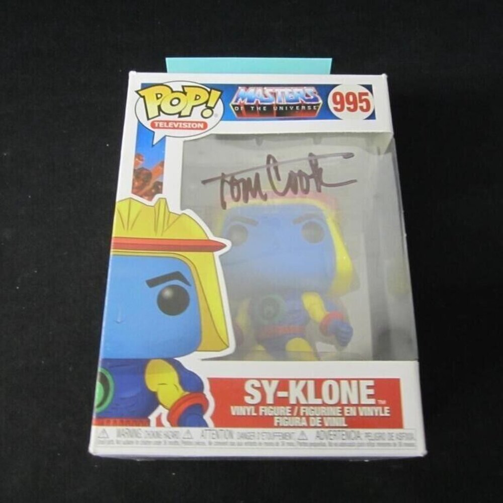 Tom Cook signed Funko Pop! Masters of the Universe - Sy Klone #995 w/COA